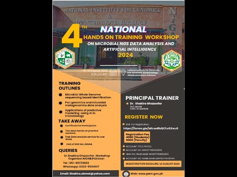 National fourth hands-on training workshop on microbial NGS data analysis and artificial intelligence